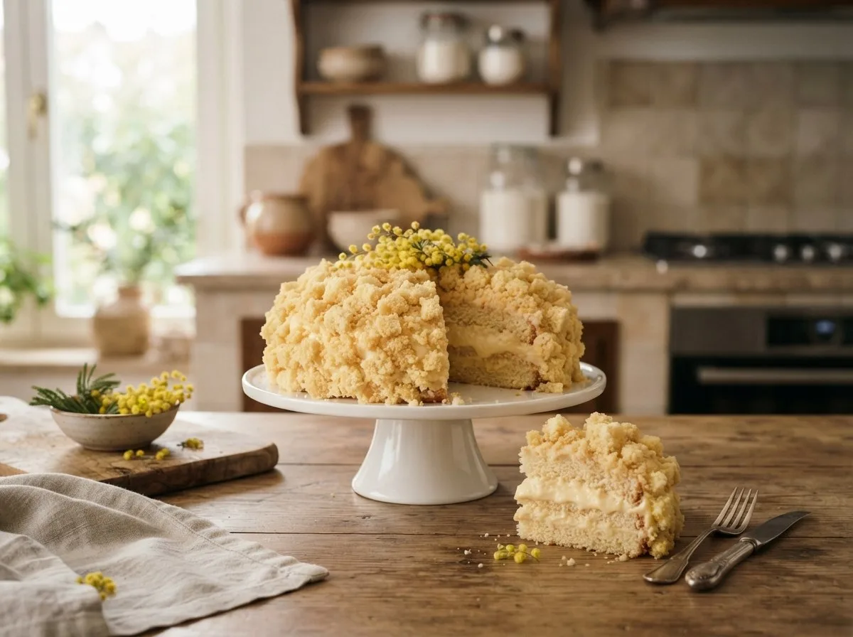 Mimosa con crema pasticcera